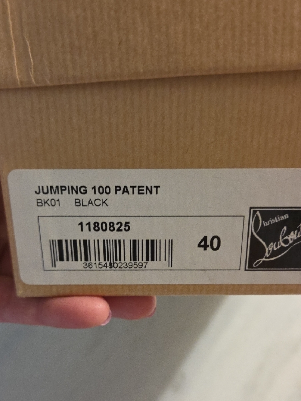 Christian Louboutin Black Patent Jumping 100 MM Pointed-Toe Pumps - Picture 8 of 8